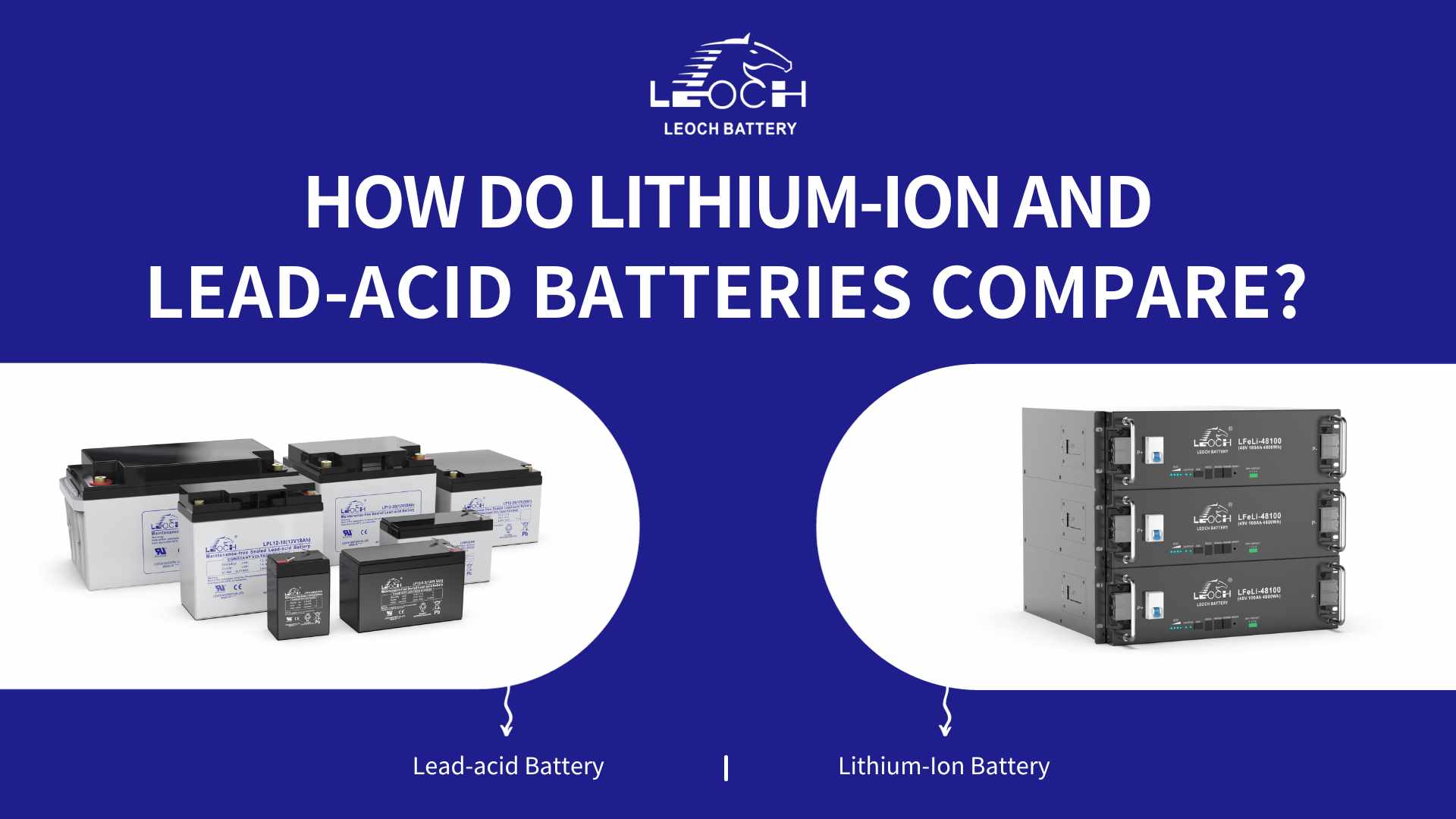 How do lithium-ion and lead-acid batteries compare?