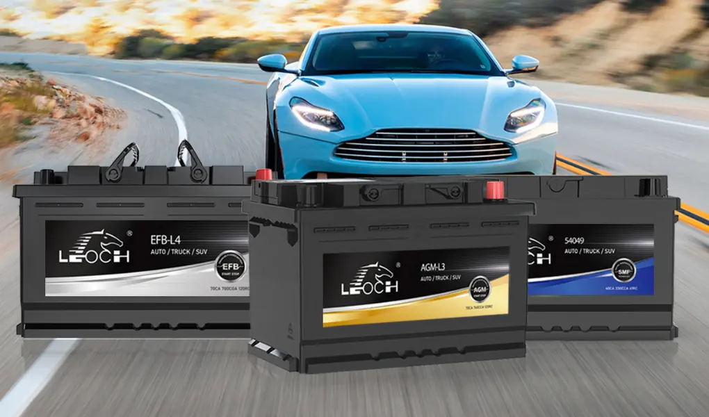 LEOCH Automotive Battery flooded, EFB, and AGM series