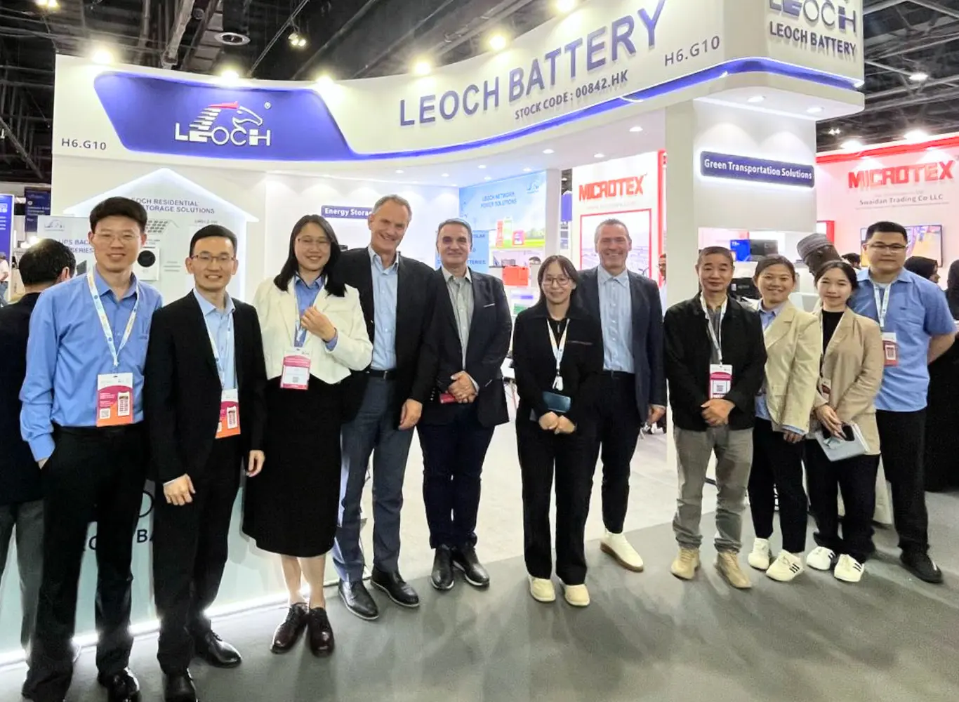 LEOCH Battery at Middle East Energy Dubai 2025.