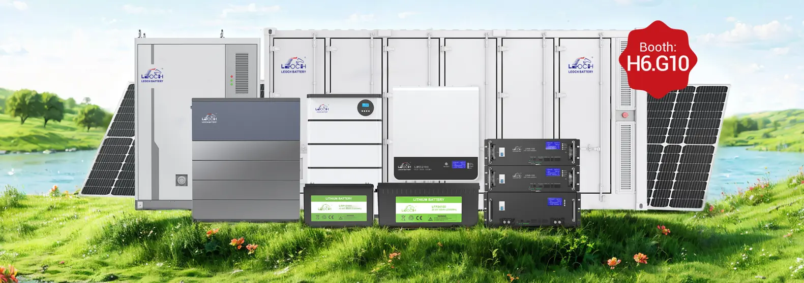 LEOCH Battery showcases full lineup of energy storage solutions for various sectors and operations.