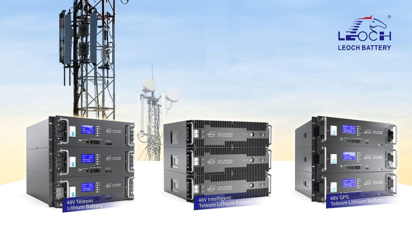 LEOCH 48V telecom lithium batteries empowers remote cell towers and small sites.webp